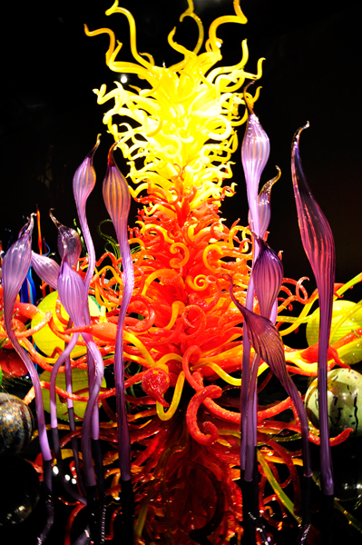 glass sculptures in teh Mille Fiori